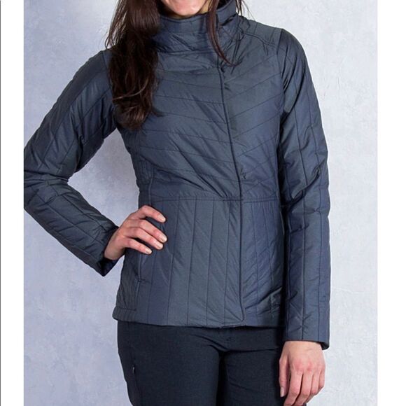 EXOFFICIO - Women’s Cosima Jacket Coat Small Petite (4-6) in grey black NWOT - Picture 2 of 15